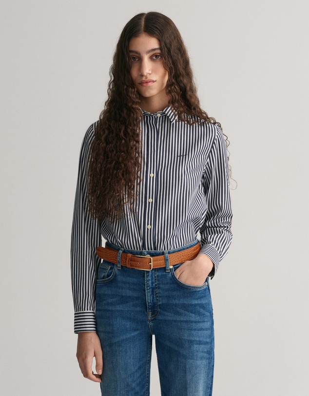 Gant - Regular Fit Striped Poplin Shirt