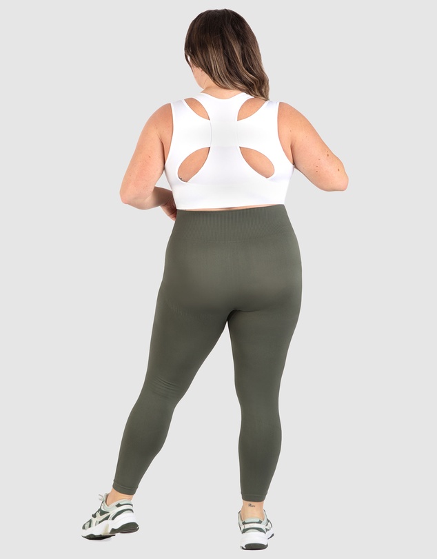 B Free Intimate Apparel - Double Racer Seamless Padded Sports Bra (B-C-D-DD-E-F-G-H) Cup