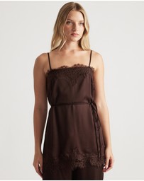 Decjuba - Laine Square Neck Lace Top