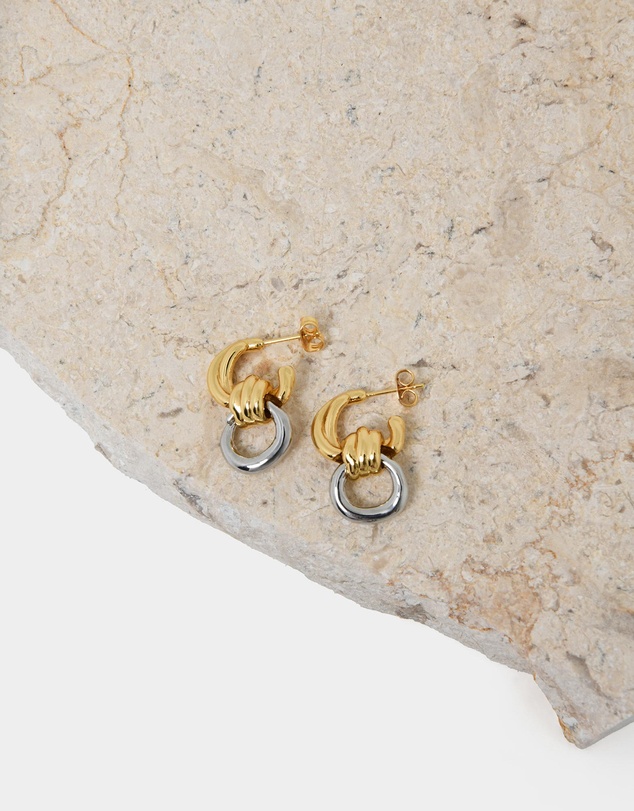Forcast - Samra Two Tone Earrings