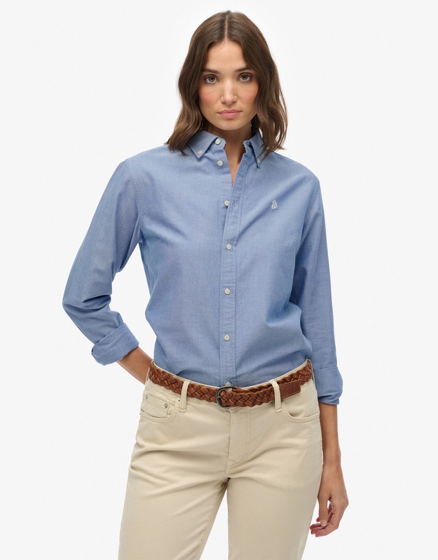 Superdry - Slim Oxford Long Sleeve Shirt