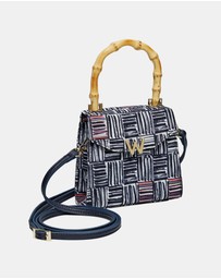 Wolf - Wolf Evie Collection Small Bag with Electic Weave Print