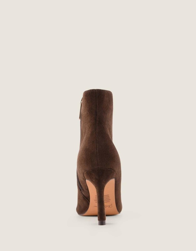 Shelly Shen - Channing Heel Ankle Boots Brown Suede