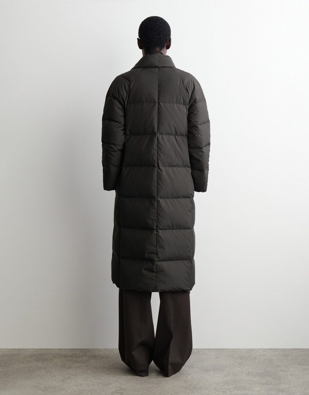 COS - Shawl-Collar Quilted Down Long Coat