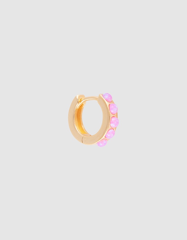 FAIRLEY - Pink Opal Crystal Huggies