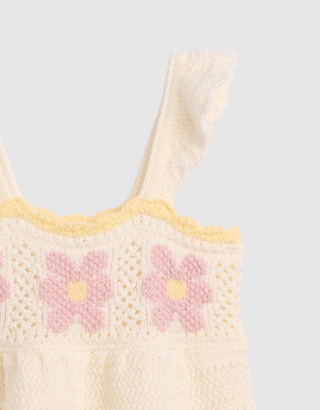 GAP - Sleeveless Crochet Sweater Dress - Babies