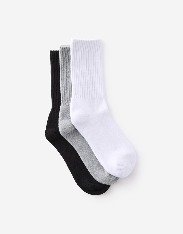 Cotton On - 3 Pack Essential Crew Socks
