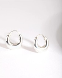 Lovisa - Silver Mini Chubby Huggie Earrings