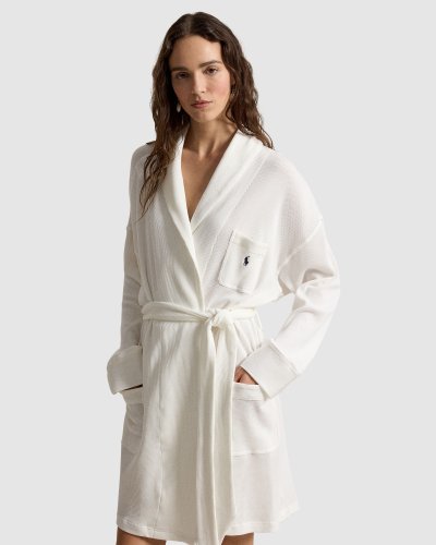 Club Waffle Organic Cotton & Modal Short Robe