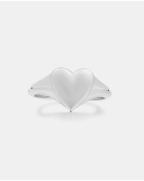 Ania Haie - Silver Love Signet Ring
