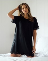 UNE PIECE - Lace Trim Modal Tee Nightie