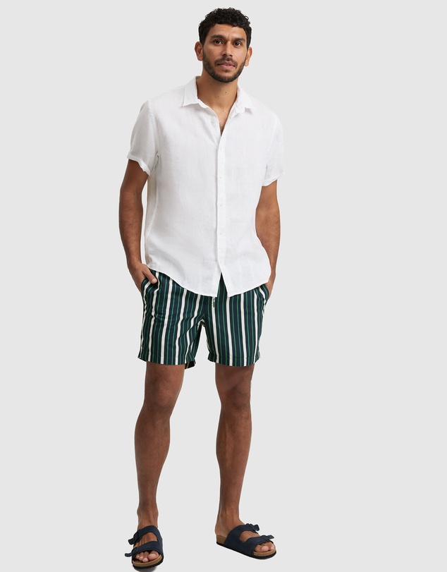 Country Road - Multi Stripe Recycled Polyester Swim Short