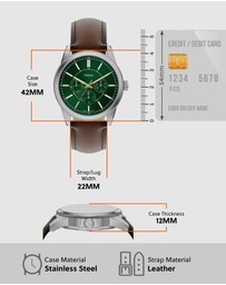 Fossil - Pearson Brown Chronograph Watch