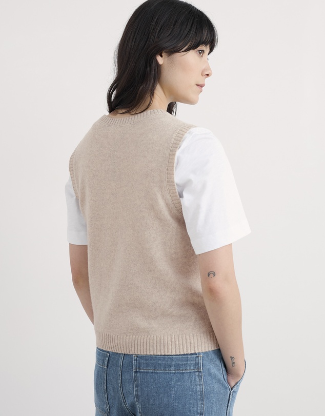 Seasalt - Seasalt Cornwall Brown East View Knitted Vest
