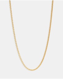 By Charlotte - 19” Gold 2mm Belcher Chain Necklace