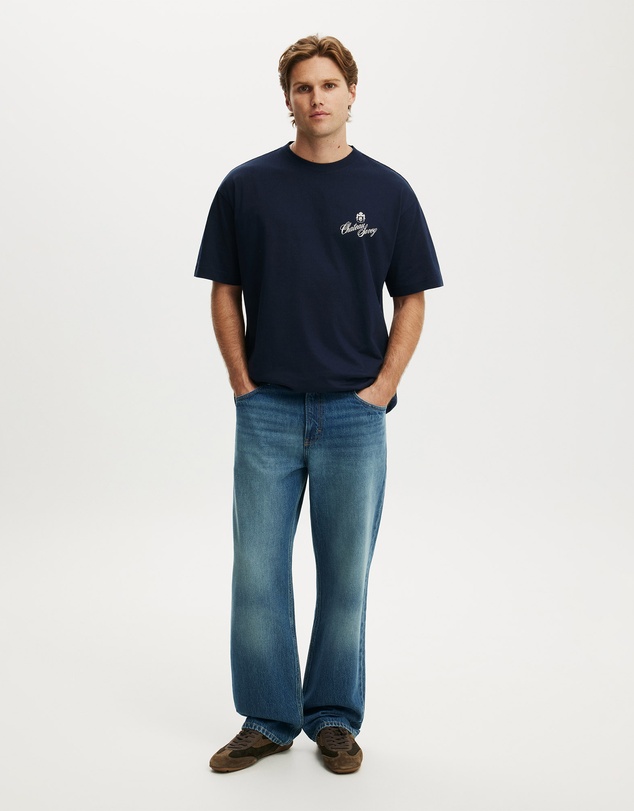 Cotton On - Box Fit Text T-Shirt