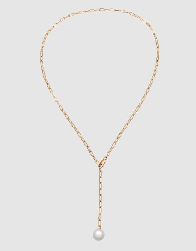 Elli Jewelry - Necklace Pearl Ball 925 Sterling Silver Gold-Plated