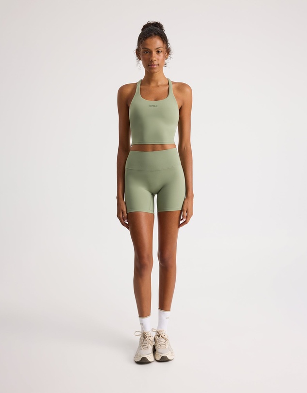Upstate - Air Sculpt Strappy Sports Tank - Olive