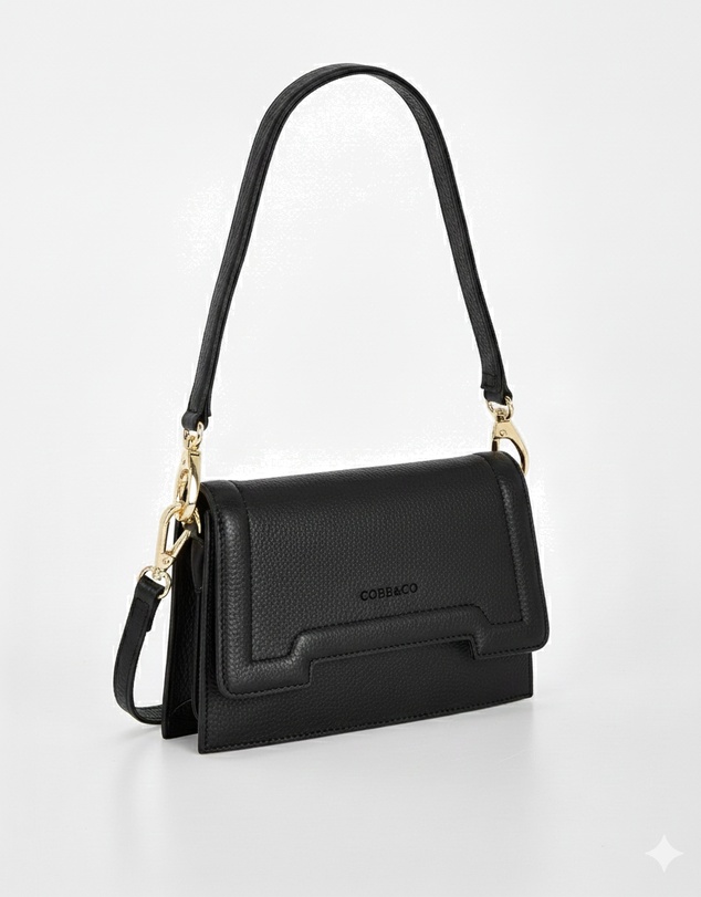 Cobb & Co - Concord Structured Leather Crossbody Bag