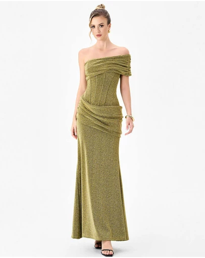 Bariano - Julita Corset Draped Maxi