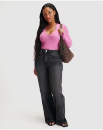 Cotton On - Curvy Stretch Wide Jeans