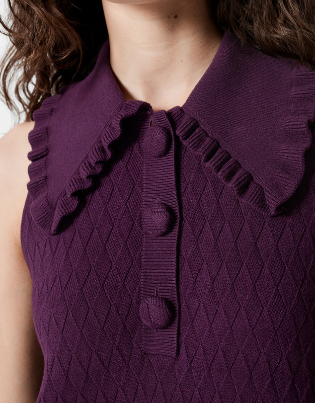 & Other Stories - Knitted Frill Mini Dress