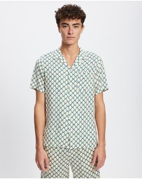 Scotch & Soda - Regular Fit Short Sleeve AOP Viscose Shirt