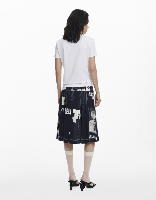 Desigual - Newspaper heart T-shirt