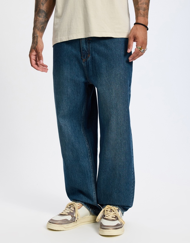 Thrills - Mid Slacker Relaxed Long Denim Jeans