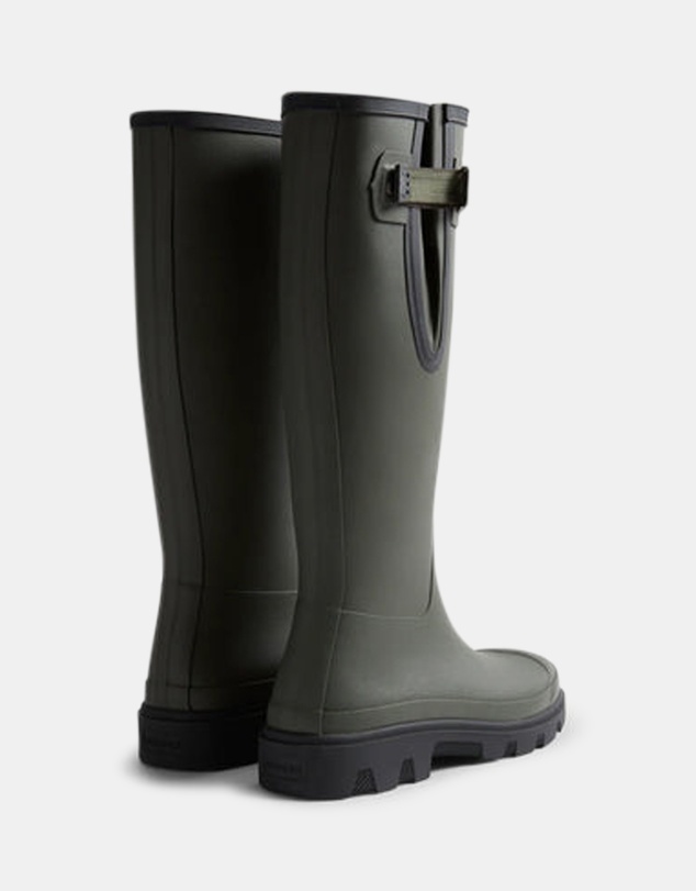 Hunter - Unisex Downpour Adjustable Boot Dark Olive/Black