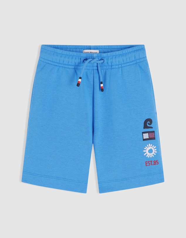 Tommy Hilfiger - Graphic Terry Wide Leg Sweat Shorts - Kids-Teens