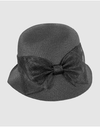 Max Alexander - Summer Black Cloche Hat