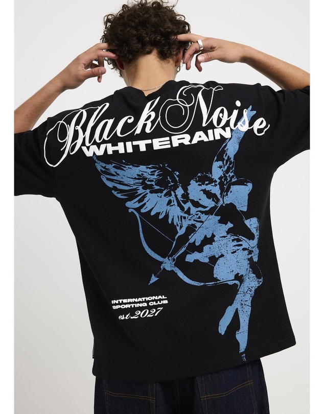 Black Noise White Rain - Script T-Shirt