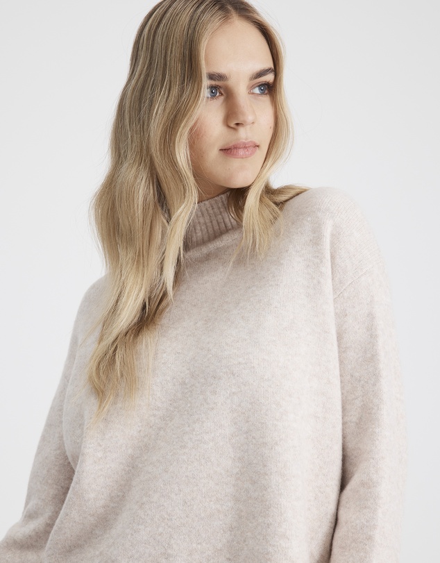 Everly Collective - Denver Mock Knit Sweater
