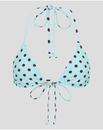 Vacay Swimwear - Rio Top Blue Polka