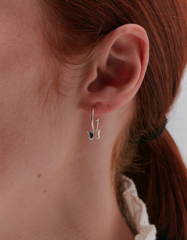 Karen Walker - Butterfly Hoop Earrings