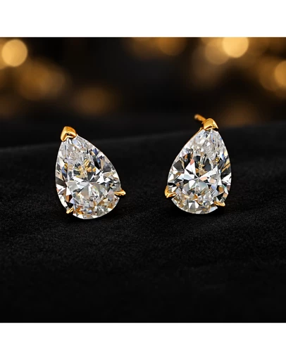 Honey and Beau - Crystal Teardrop Earrings