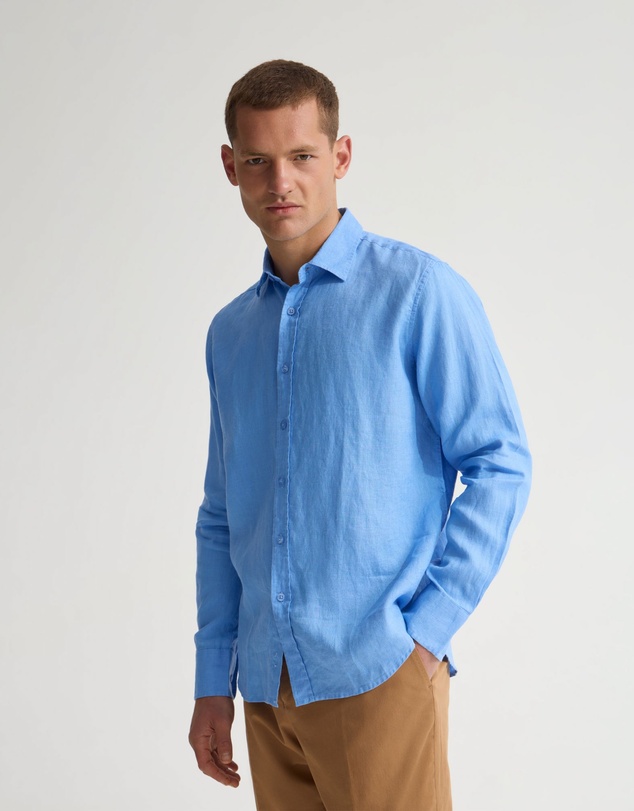 Oxford - Copper European Linen Shirt