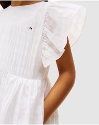 Tommy Hilfiger - Textured Fit And Flare Dress - Kids