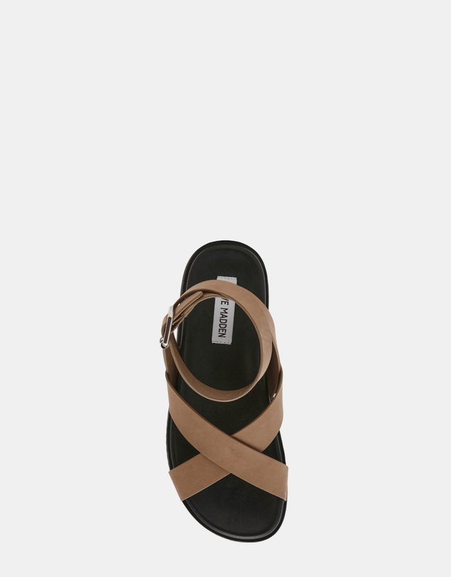 Steve Madden - My Bestie Taupe Nubuck Sandals