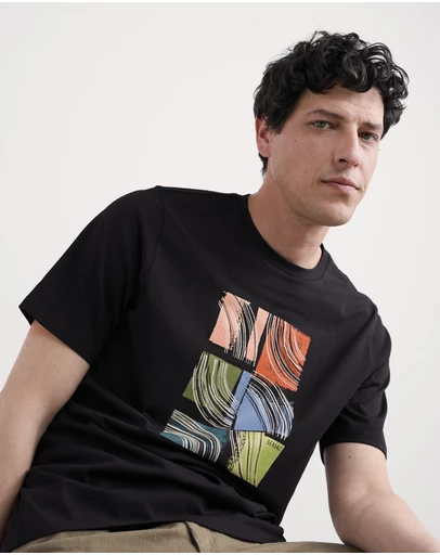 Seasalt - Seasalt Cornwall Black Midwatch T-Shirt