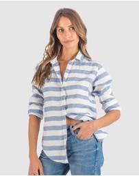 CAMIXA - IRIS Stripes Linen Shirt