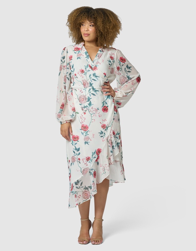 Something 4 Olivia - Tiffany Wrap Midi Dress