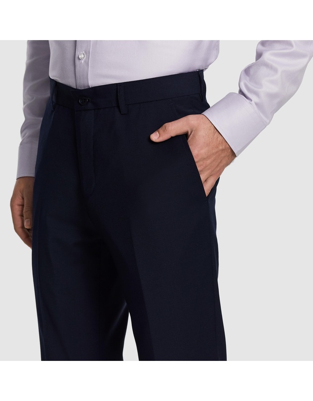 yd. - Atlas Wool Blend Slim Dress Pant