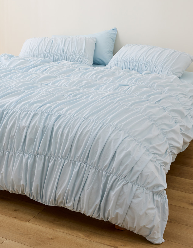 Sheet Society - Sofia Ruched Cotton Quilt Cover Set