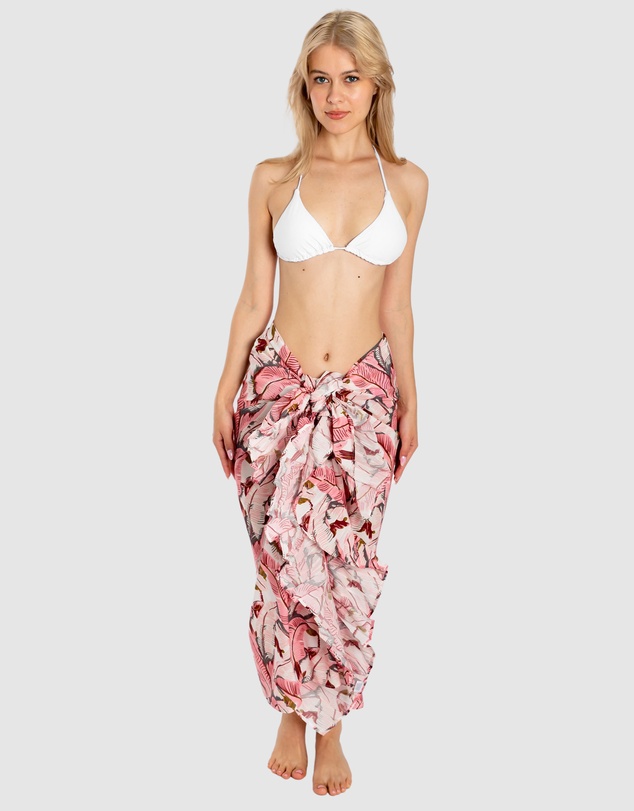 Sant And Abel - Women's Martinique® Pink Banana Leaf Sarong