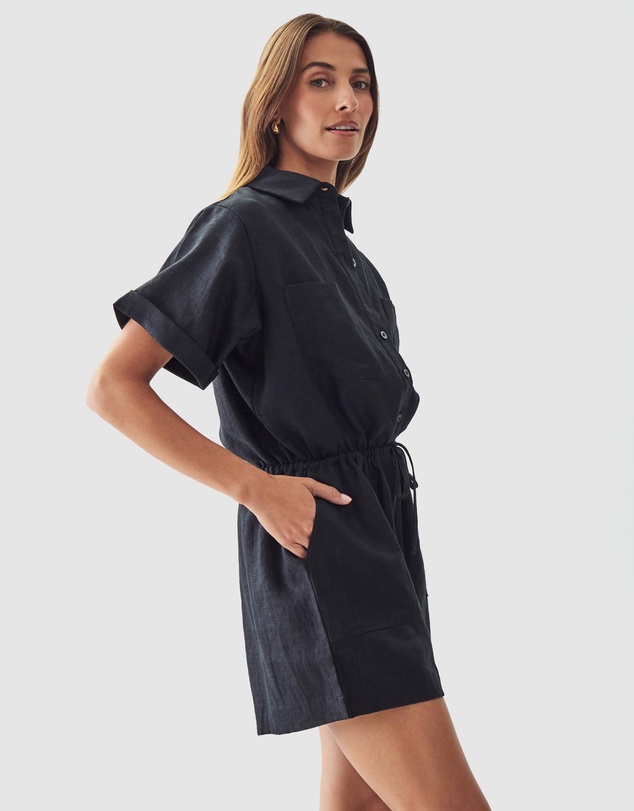 Calli - Liv Linen Playsuit