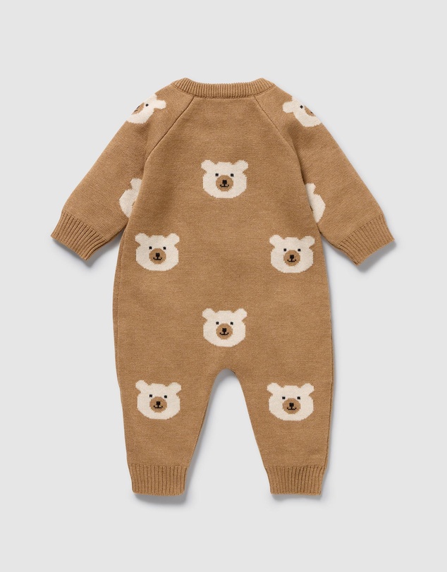 Wilson & Frenchy - Organic Knitted Jacquard Growsuit - Babies