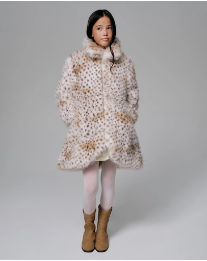 Bardot Junior - Lea Faux Fur Coat - Kids-Teens