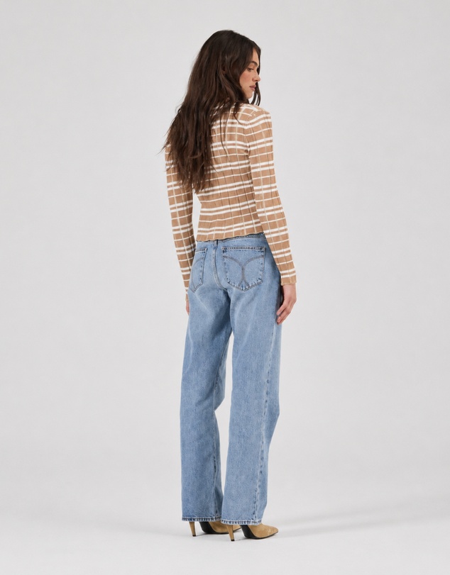 Rolla's - Daybreak Knit Top Check